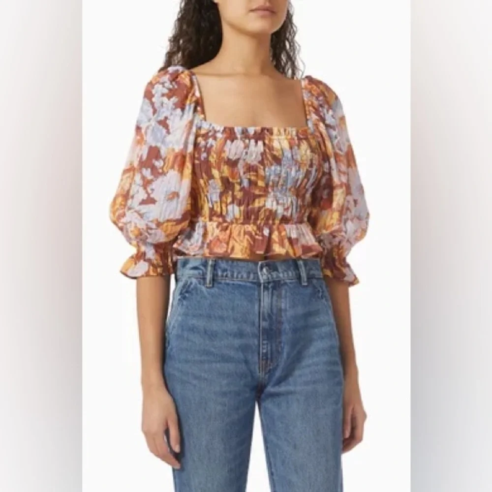 MINKPINK Serena Shirred Blouse - Picture 2 of 7